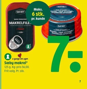 Coop 365 Sæby makrel tilbud