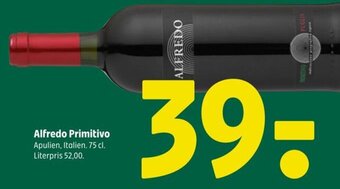 Coop 365 Alfredo Primitivo 75 cl. tilbud