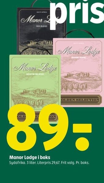 Coop 365 Manor Lodge i boks tilbud