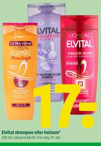 Coop 365 Elvital shampoo eller balsam tilbud