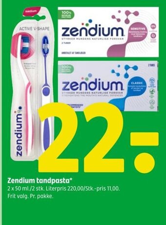 Coop 365 Zendium tandpasta tilbud