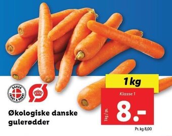Lidl Økologiske danske gulerødder tilbud