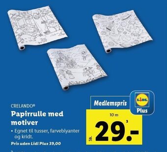 Lidl CRELANDO Papirrulle med motiver tilbud