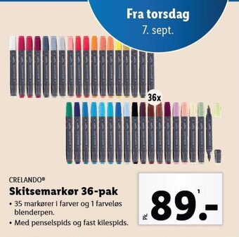 Lidl CRELANDO Skitsemarkør 36-pak tilbud