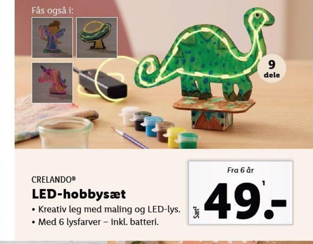 CRELANDO LEDhobbysæt tilbud hos Lidl