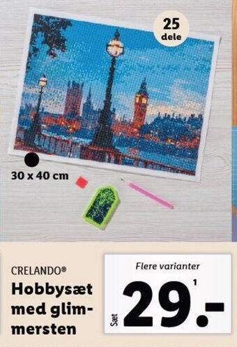 Lidl CRELANDO Hobbysæt med glim-mersten tilbud