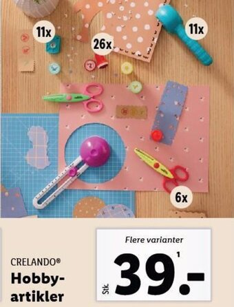 Lidl CRELANDO Hobby-artikler tilbud