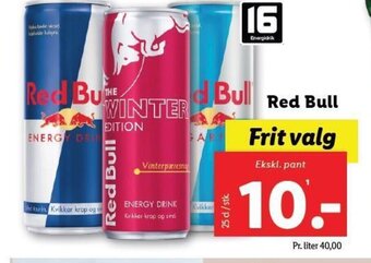 Lidl Red Bull tilbud