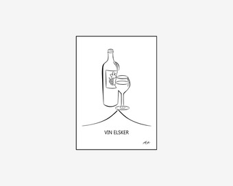 A5 kort vin elsker