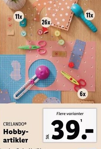 Lidl Crelando hobbyartikler tilbud