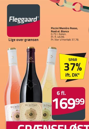 Fleggaard Piccini memŏro rosso, rosé el. bianco tilbud