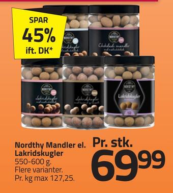 Fleggaard Nordthy mandler el. lakridskugler tilbud