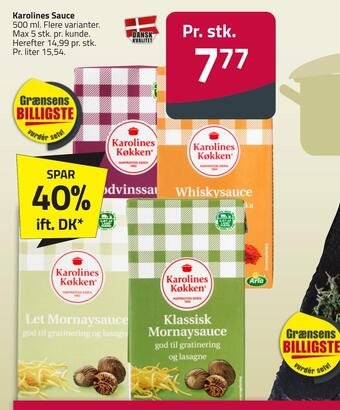 Fleggaard Karolines sauce tilbud