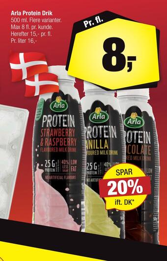 Calle Arla protein drik tilbud
