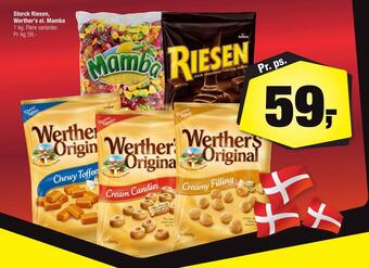 Calle Storck riesen, werther's el. mamba tilbud