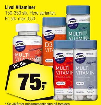 Calle Livol vitaminer tilbud
