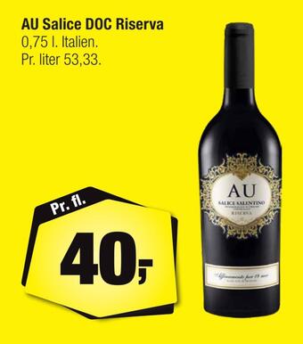 Calle Au salice doc riserva tilbud