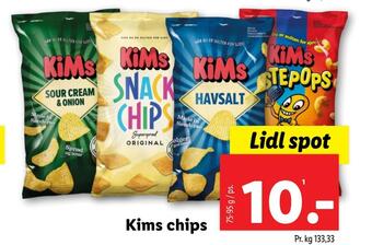 Lidl Kims chips tilbud