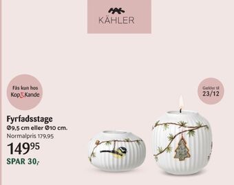 Kop & Kande Hammershøi jul fyrfadsstage tilbud