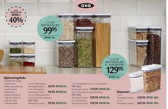 Kop & Kande Oxo opbevaringsboks tilbud