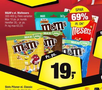 Calle M&m's el. maltesers tilbud
