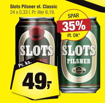 Calle Slots pilsner el. classic tilbud