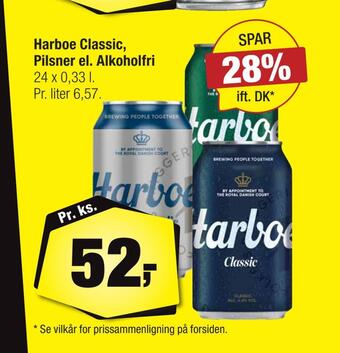 Calle Harboe classic, pilsner el. alkoholfri tilbud