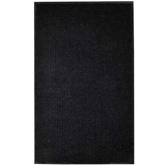 Dørmåtte 120 x 220 cm pvc sort
