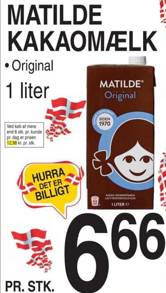 ABC Lavpris MATILDE KAKAOMÆLK tilbud