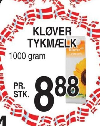 ABC Lavpris KLØVER TYKMÆLK tilbud