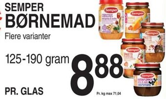 ABC Lavpris SEMPER BØRNEMAD tilbud