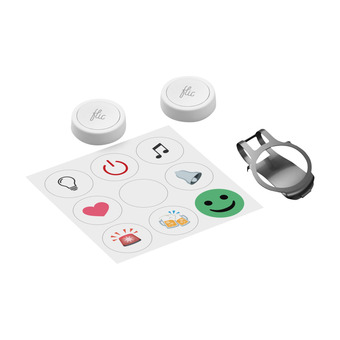 Flic 2 button smart knapper 2 stk. + metalklemme