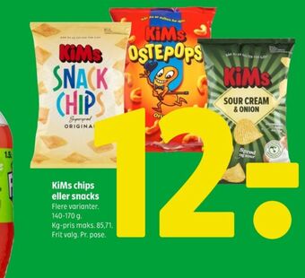Coop 365 Kims chips tilbud