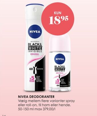 Matas Nivea men deospray tilbud