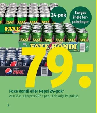 Coop 365 Faxe kondi sportssodavand tilbud