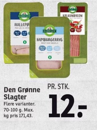 SPAR Den Grønne Slagter tilbud