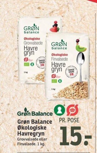 Grøn Balance Økologiske Havregryn