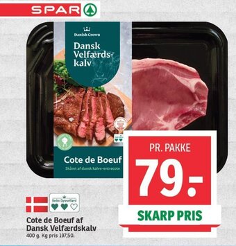 SPAR Cote de Boeuf af Dansk Velfærdskalv tilbud