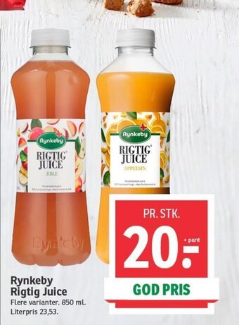 SPAR Rynkeby Rigtig Juice tilbud