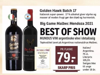 SPAR Golden Hawk Batch 17 tilbud