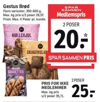 SPAR Gestus Brød tilbud