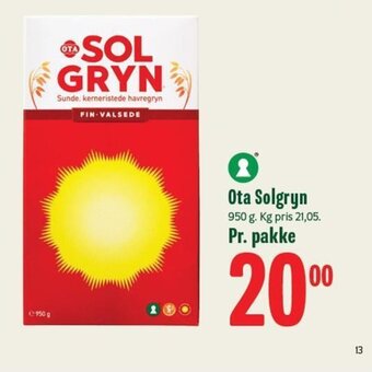 Min Købmand Ota Solgryn tilbud
