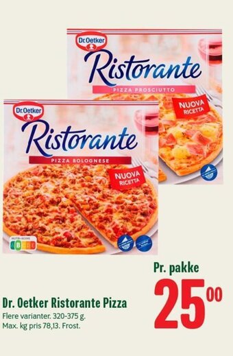 Min Købmand Dr. Oetker Ristorante Pizza tilbud