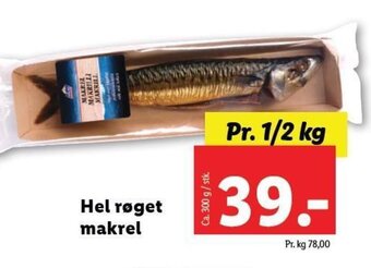 Hel røget makrel