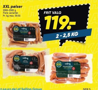 Bilka XXL polser tilbud