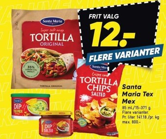 Bilka Santa Maria Tex Mex tilbud