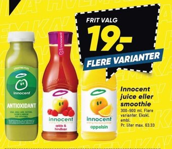 Innocent juice eller smoothie