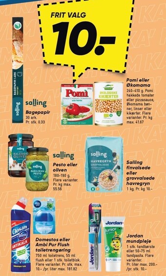 Bilka Frit valg 10 tilbud