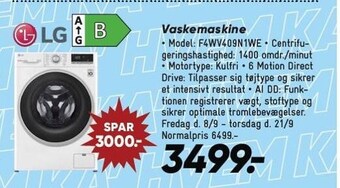 Bilka Lg vaskemaskine tilbud