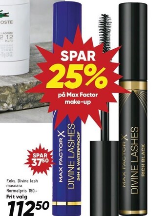 Bilka Spar 25% på max factor makeup tilbud